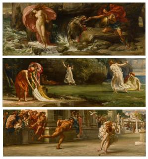 Sir Edward John Poynter, Bt., P.R.A., R.W.S. - Perseus and Andromeda; Nausicaa and Her Maidens Playing at Ball; Atalanta\'s Race