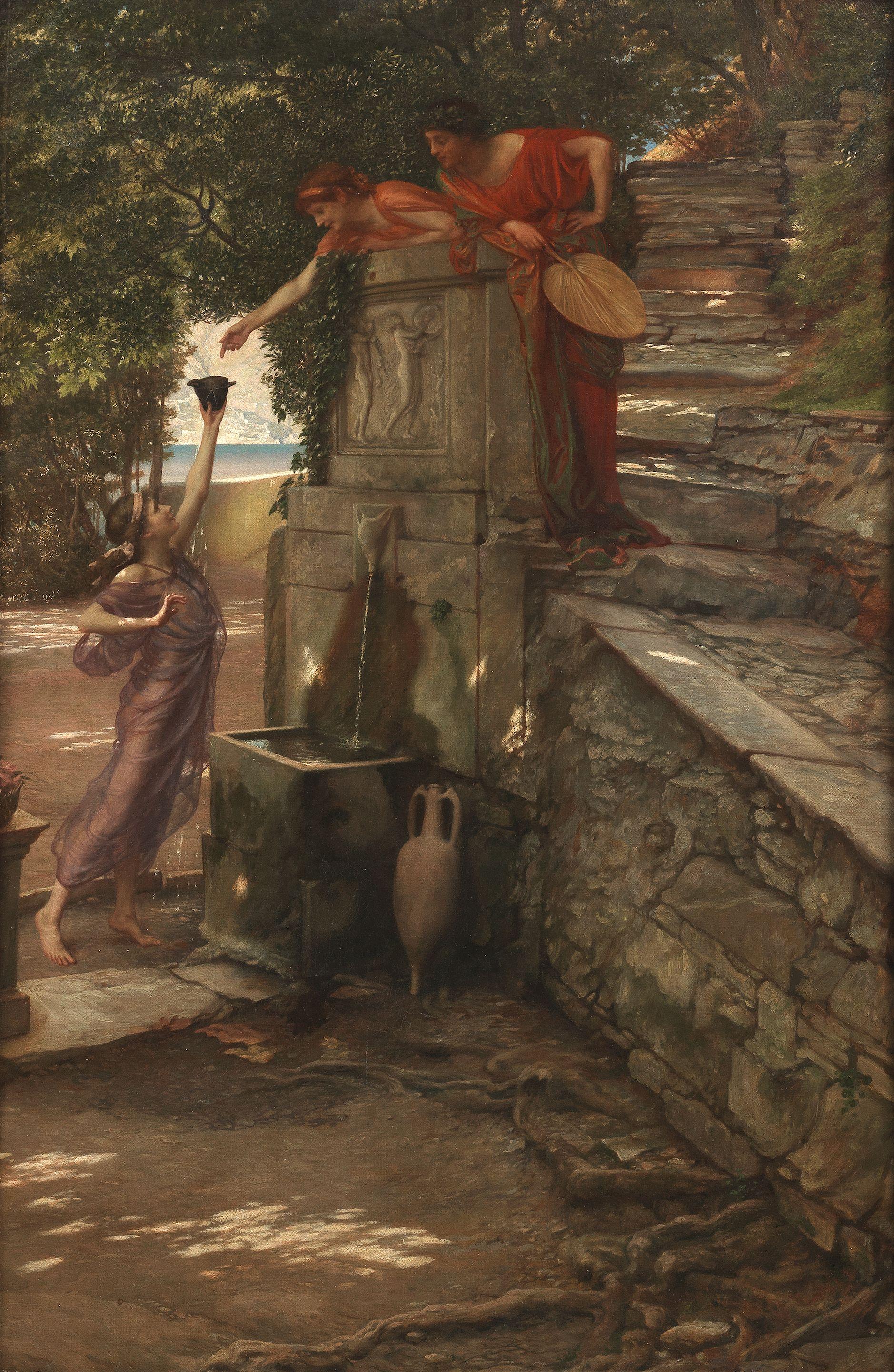 Sir Edward John Poynter, PRA, RWS - The Cup of Tantalus