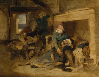 Sir Edwin Henry Landseer, R.A. - Death Of Elspeth Mucklebackit From Scott\'S The Antiquary