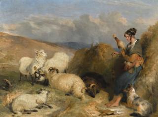 Sir Edwin Henry Landseer, R.A. - Lassie Herding Sheep