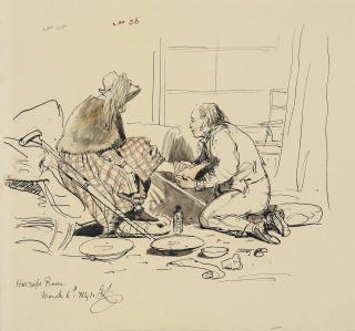 Sir Edwin Henry Landseer, R.A. - The Duchess of Bedford, rubbing her ankle after a sprain