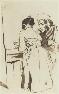 Sir Edwin Henry Landseer, R.A. - The flirtation