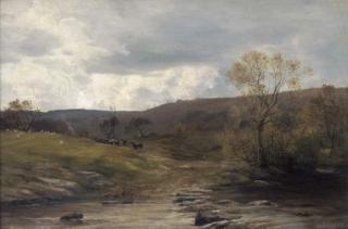 Sir Ernest Albert Waterlow, R.A., P.R.W.S. - Early Spring, near Trefriw, North Wales