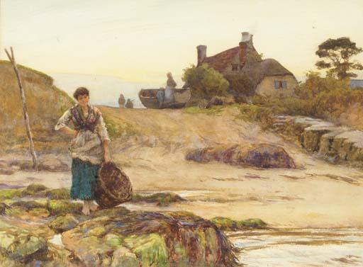 Sir Ernest Albert Waterlow, R.A., P.R.W.S. - Waiting for the return home