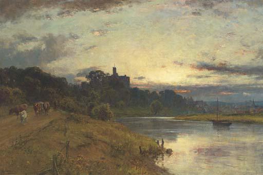 Sir Ernest Albert Waterlow, R.A., P.R.W.S. - Warkworth Castle, Northumberland