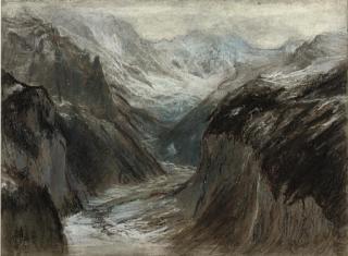 Sir Ernest Albert Waterlow, R.A. - The Lauterbrunnen Valley