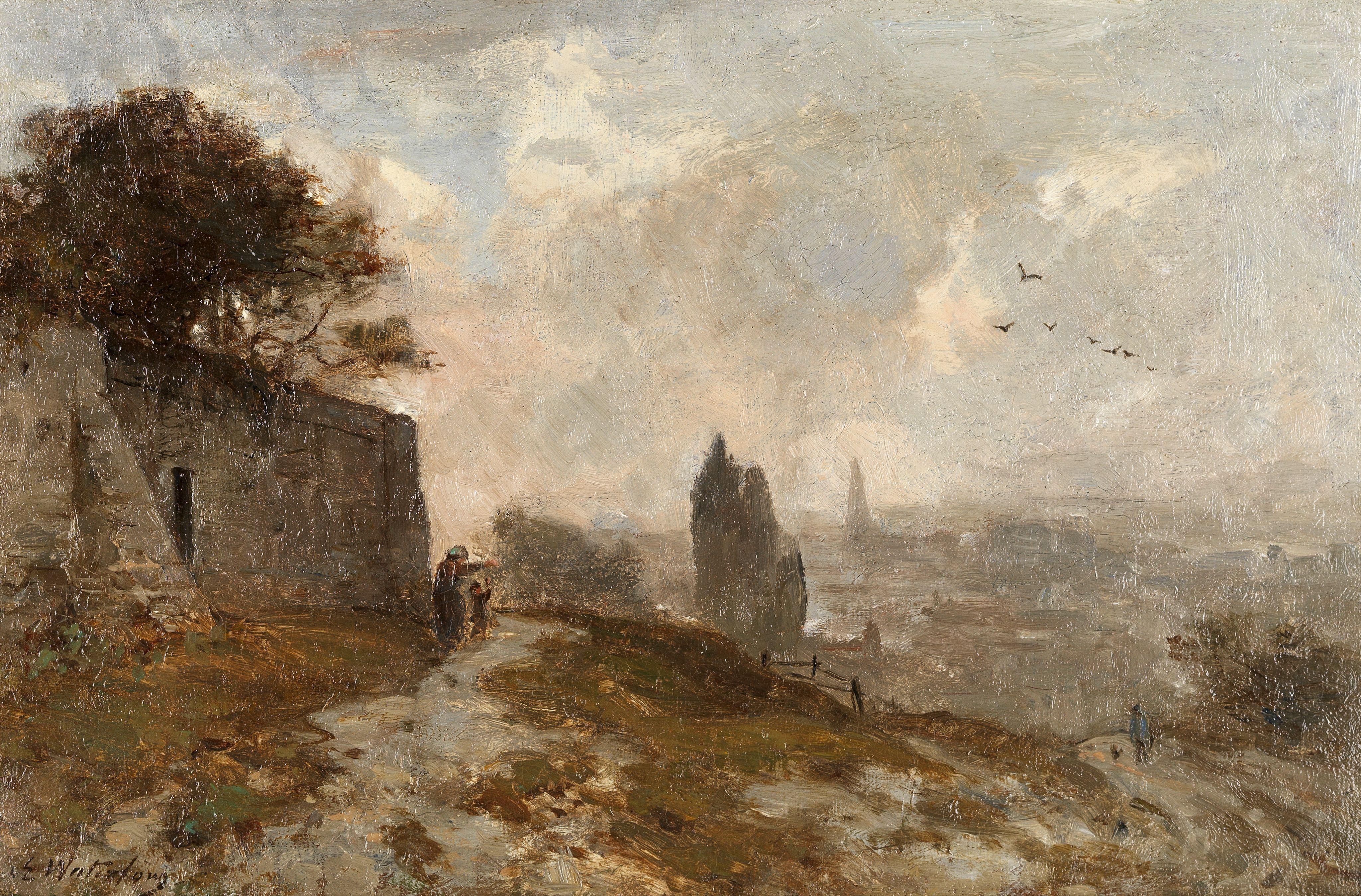 Sir Ernest Albert Waterlow, RA, PRWS - \'Souvenir de Montmartre, Paris\'