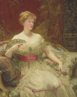 Sir Francis Bernard Dicksee, P.R.A. - Portrait of Mrs Austin Mackenzie