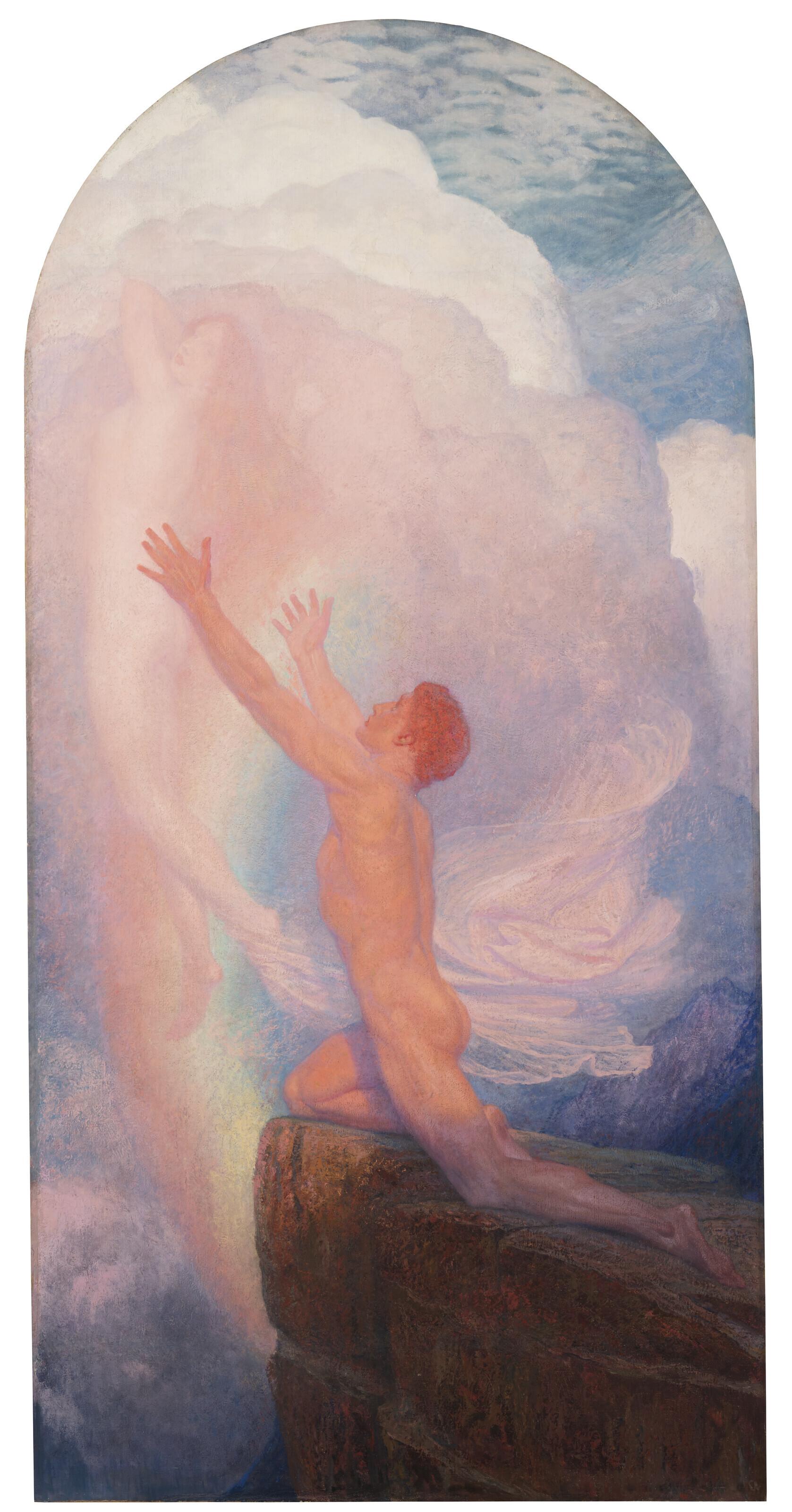 Sir Francis Bernard Dicksee, P.R.A. - \'The Ideal\' or \'In Quest of Truth\'