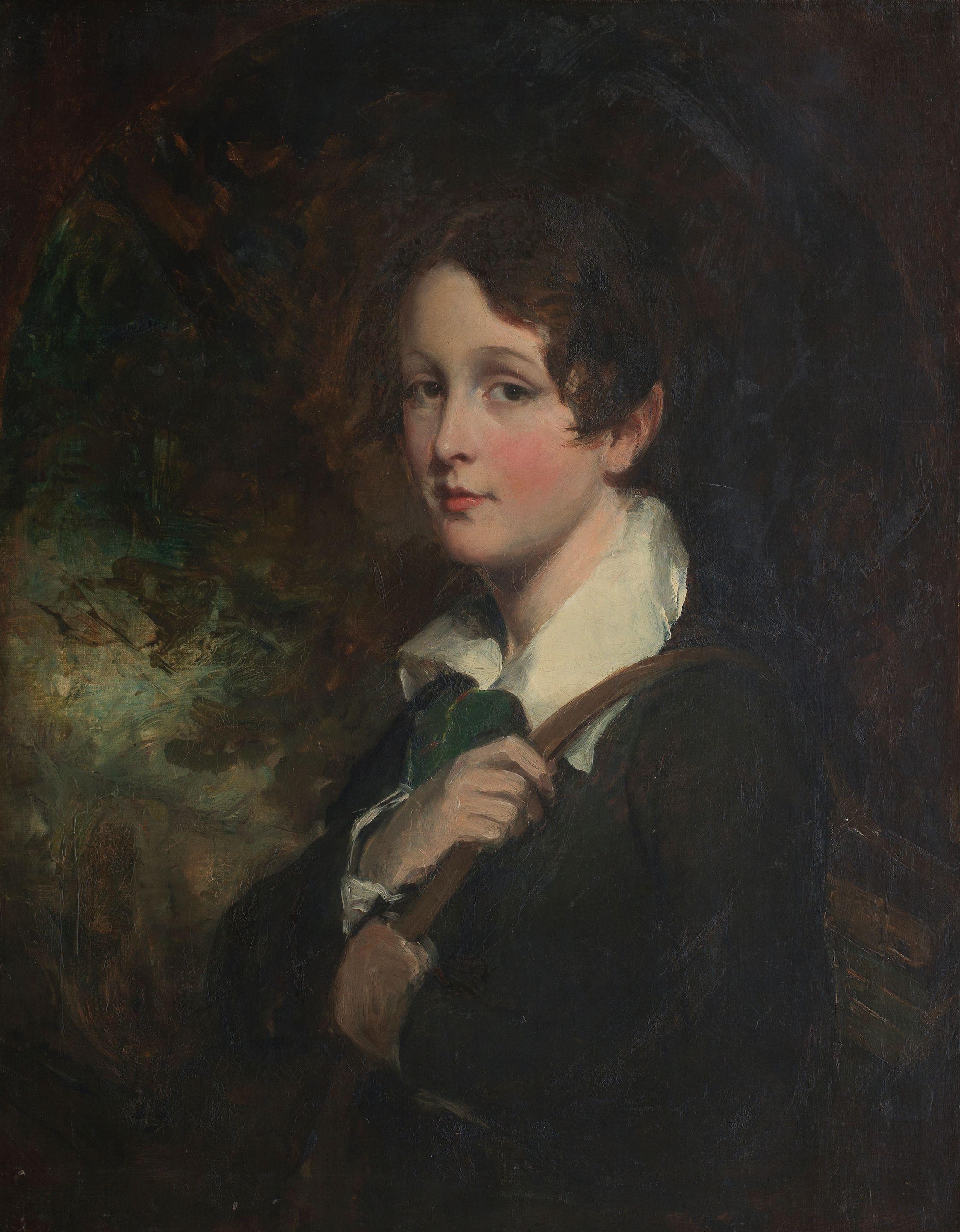 Sir Francis Grant RA - Portrait of Johnny Grant, the artist\'s son, half-length