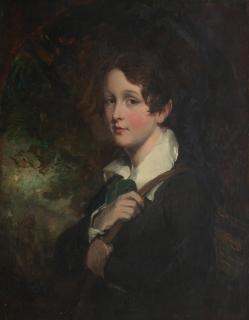 Sir Francis Grant RA - Portrait of Johnny Grant, the artist\'s son, half-length