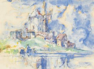 Sir Frank Brangwyn, R.A., R.W.S., P.R.B.A. - The Mill at Montebel