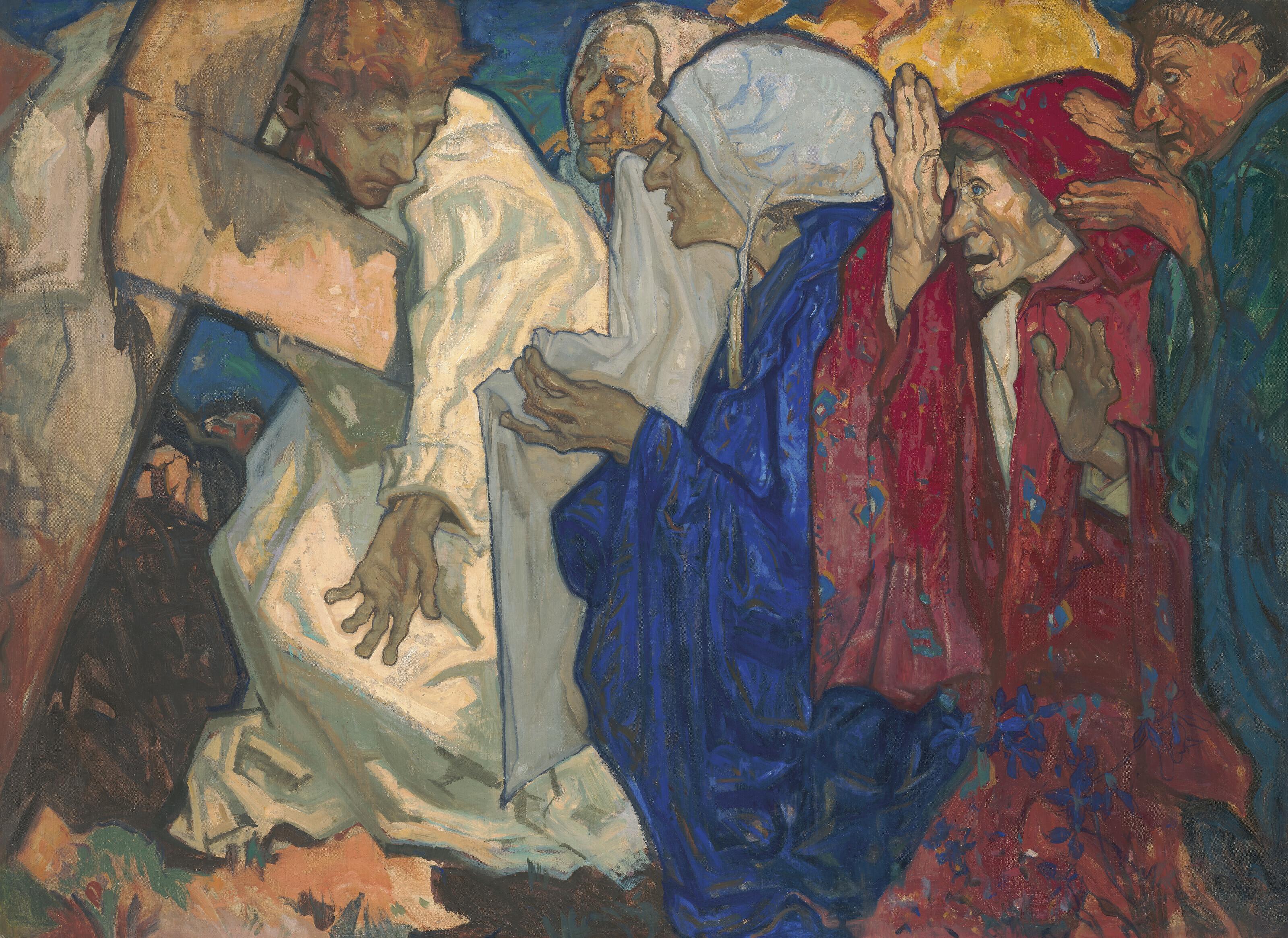 Sir Frank Brangwyn, R.A., R.W.S., P.R.B.A. - The Sixth Station of the Cross: Veronica Wipes the Face of Jesus