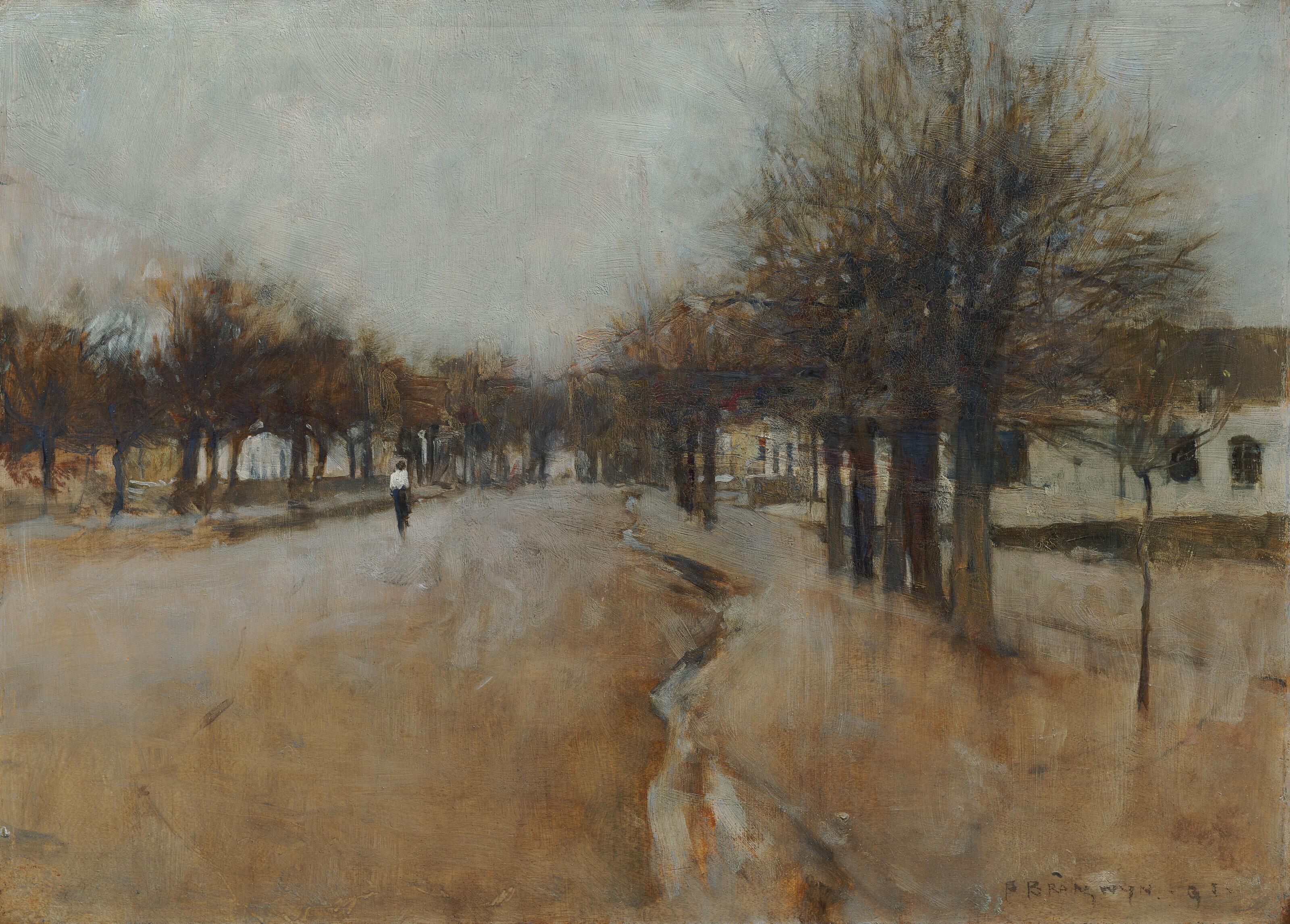 Sir Frank Brangwyn, R.A., R.W.S. - A South African Street Scene