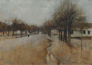 Sir Frank Brangwyn, R.A., R.W.S. - A South African Street Scene