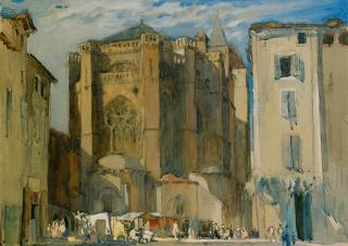 Sir Frank Brangwyn, R.A., R.W.S. - The Cathedral, Cahor