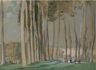 Sir Frank Brangwyn, R.A. - A Picnic In The Woods