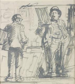 Sir Frank Brangwyn, R.A. - \'Frank Brangwyn and the picture dealer\'