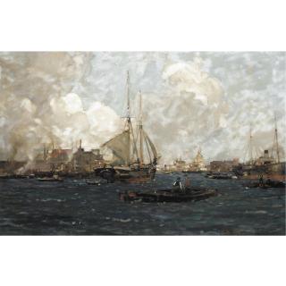 Sir Frank Brangwyn R. A. - Limehouse Reach