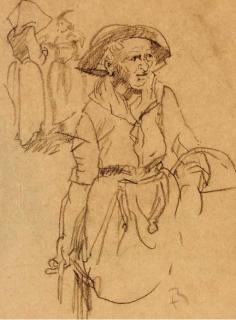 Sir Frank Brangwyn, R.A. - Study of a Breton Fisherman