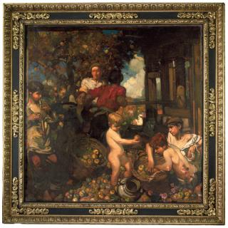 Sir Frank Brangwyn, R.A. - The Cider Press