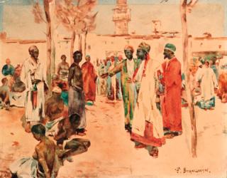 Sir Frank Brangwyn, R.A. - The Slave Market