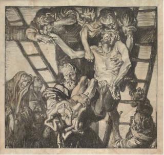 Sir Frank Brangwyn RA - 13 plates, from The Stations of the Cross