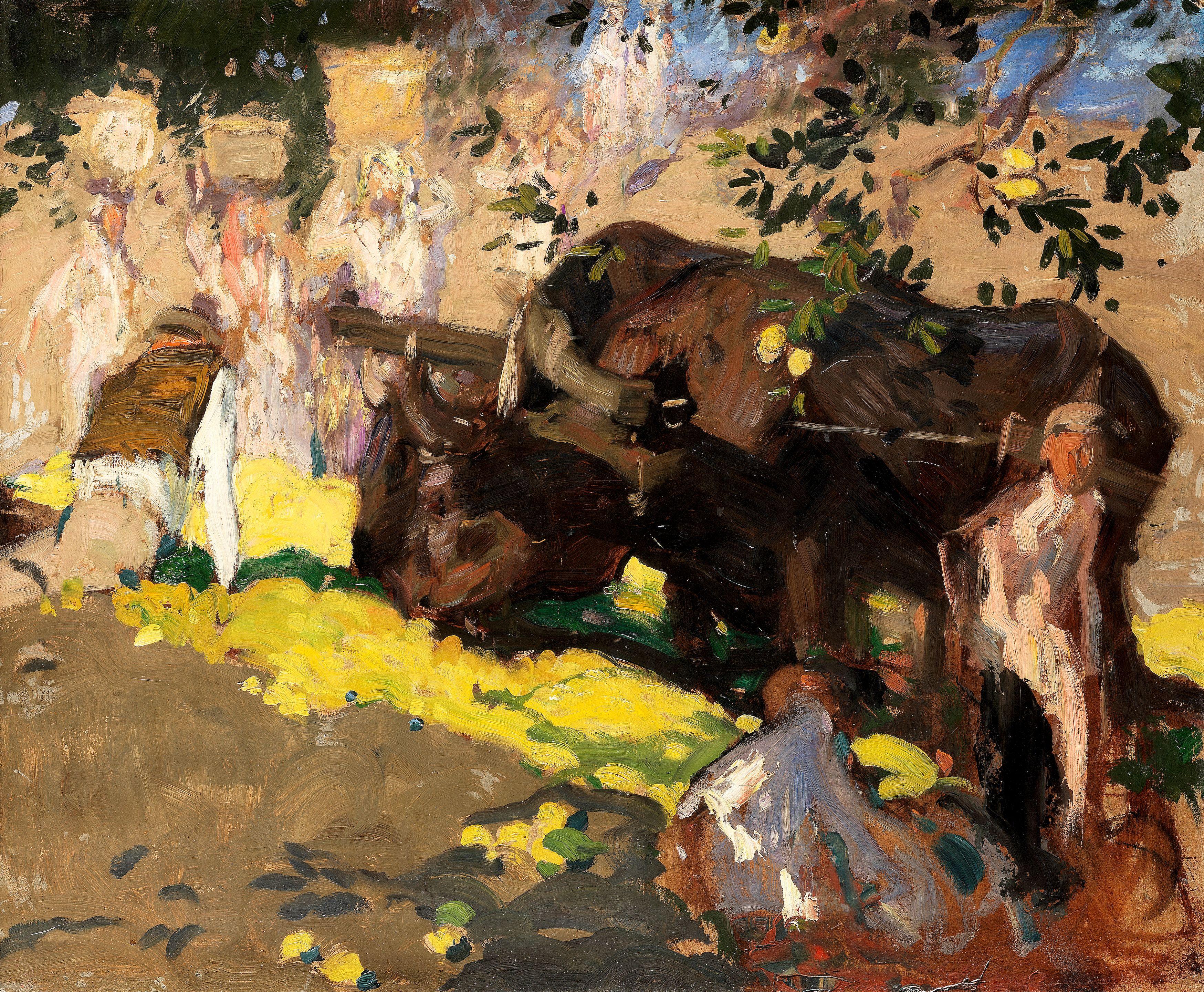 Sir Frank Brangwyn, RA - Lemon Gatherers