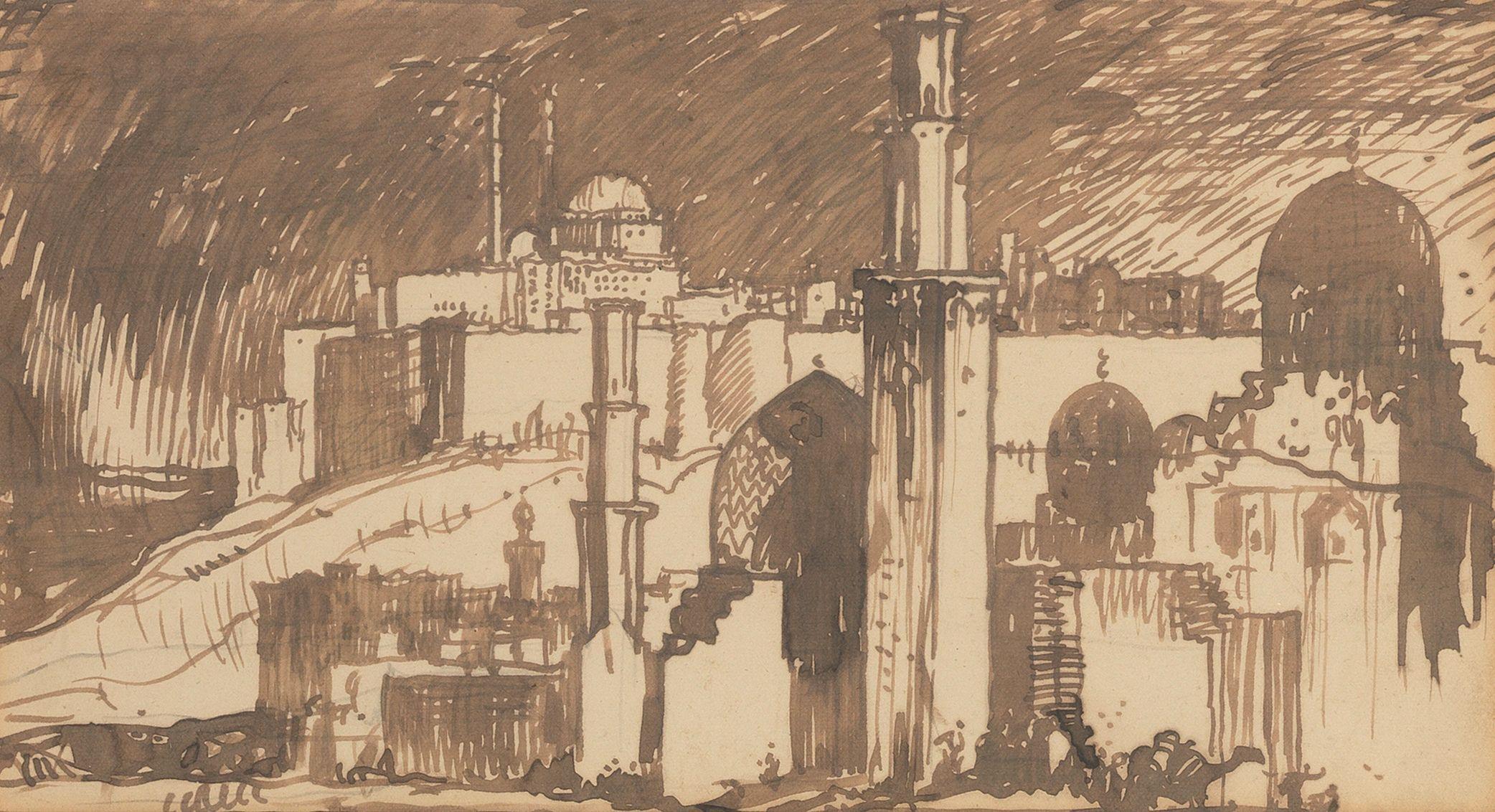 Sir Frank Brangwyn, RA - Safed, Israel