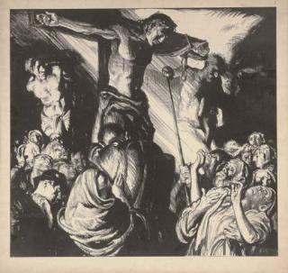 Sir Frank Brangwyn RA - Six plates, from The Stations of the Cross