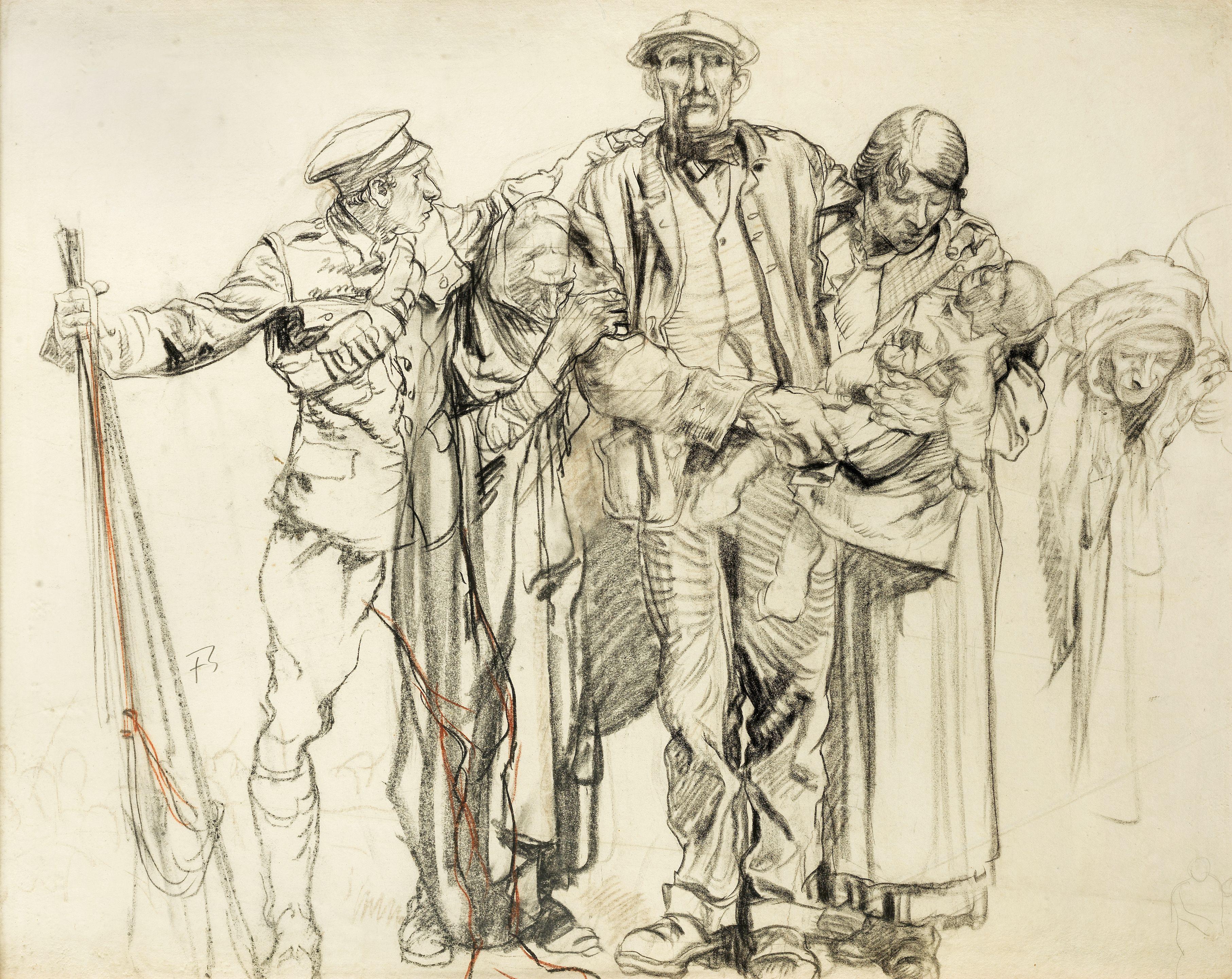 Sir Frank Brangwyn, RA - Study For Britain\'s Call To Arms