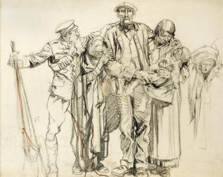 Sir Frank Brangwyn, RA - Study For Britain\'s Call To Arms