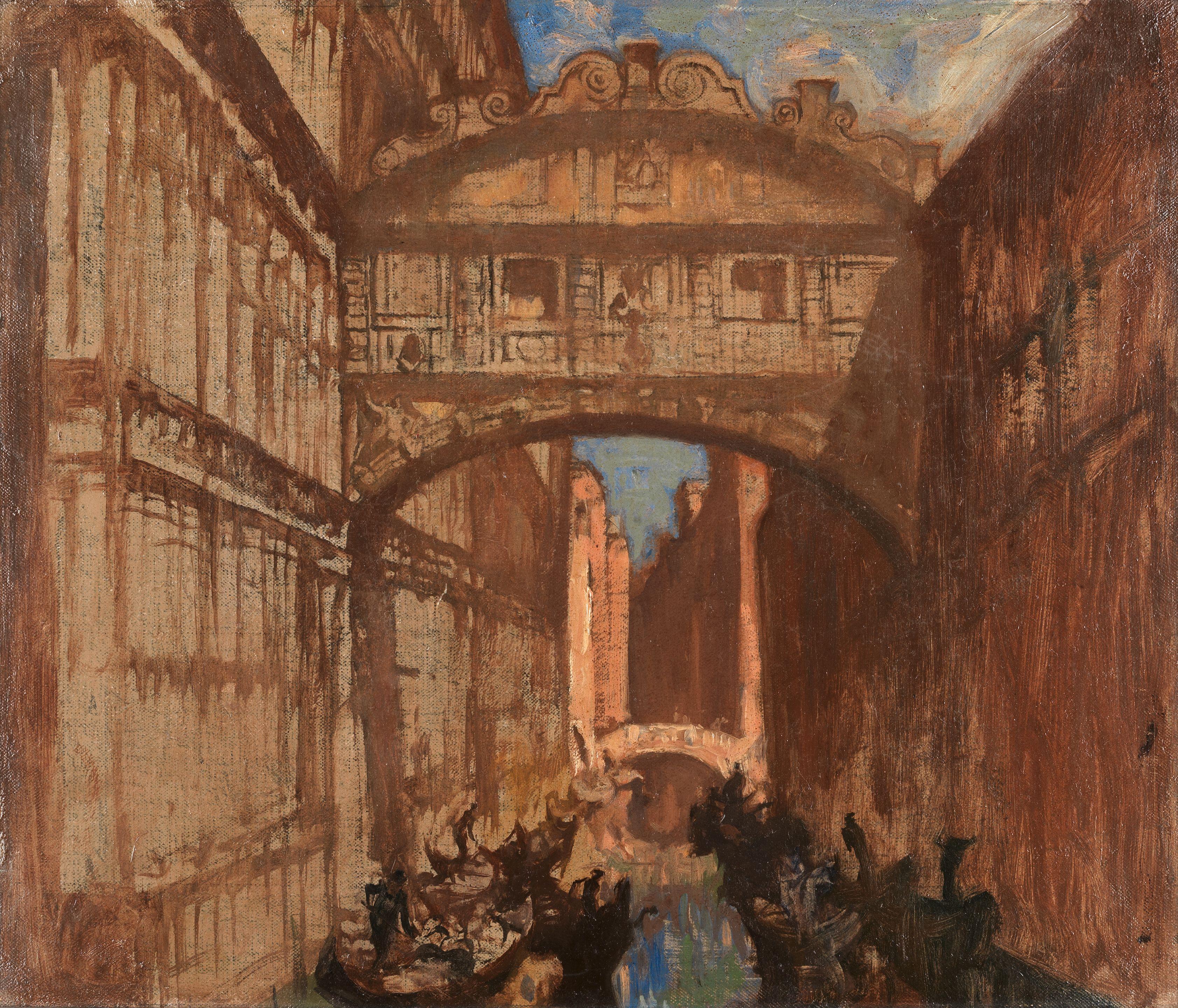 Sir Frank Brangwyn, RA - The Bridge of Sighs, Venice