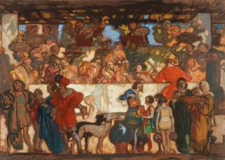 Sir Frank Brangwyn, RA - \'The Feast\'
