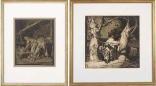 Sir Frank Brangwyn - The Skittles Match