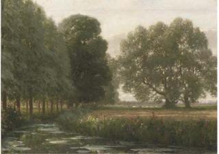 Sir Frank Dicksee, P.R.A., R.I. - The marshes