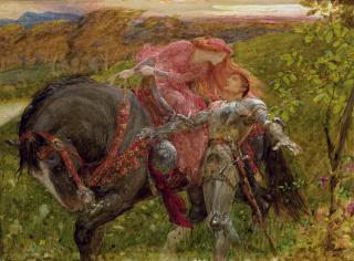 Sir Frank Dicksee, P.R.A. - Study for \'La Belle Dame sans Merci\'