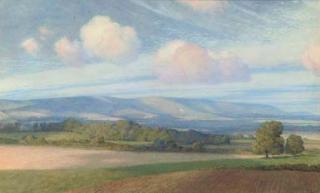Sir Frank Dicksee, P.R.A. - The South Downs