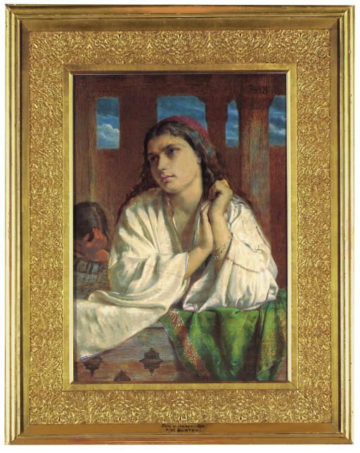 Sir Frederic William Burton, R.H.A., R.W.S. - The Wife of Hassan Aga