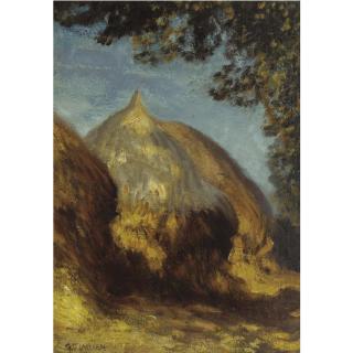 Sir George Clausen, R.A., R.W.S., R.I. - Haystacks