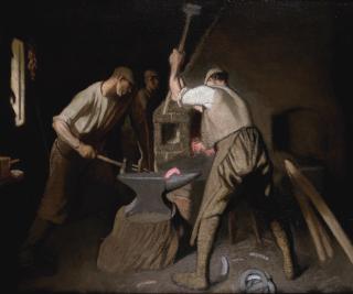 Sir George Clausen, R.A., R.W.S., R.I. - Our Blacksmith