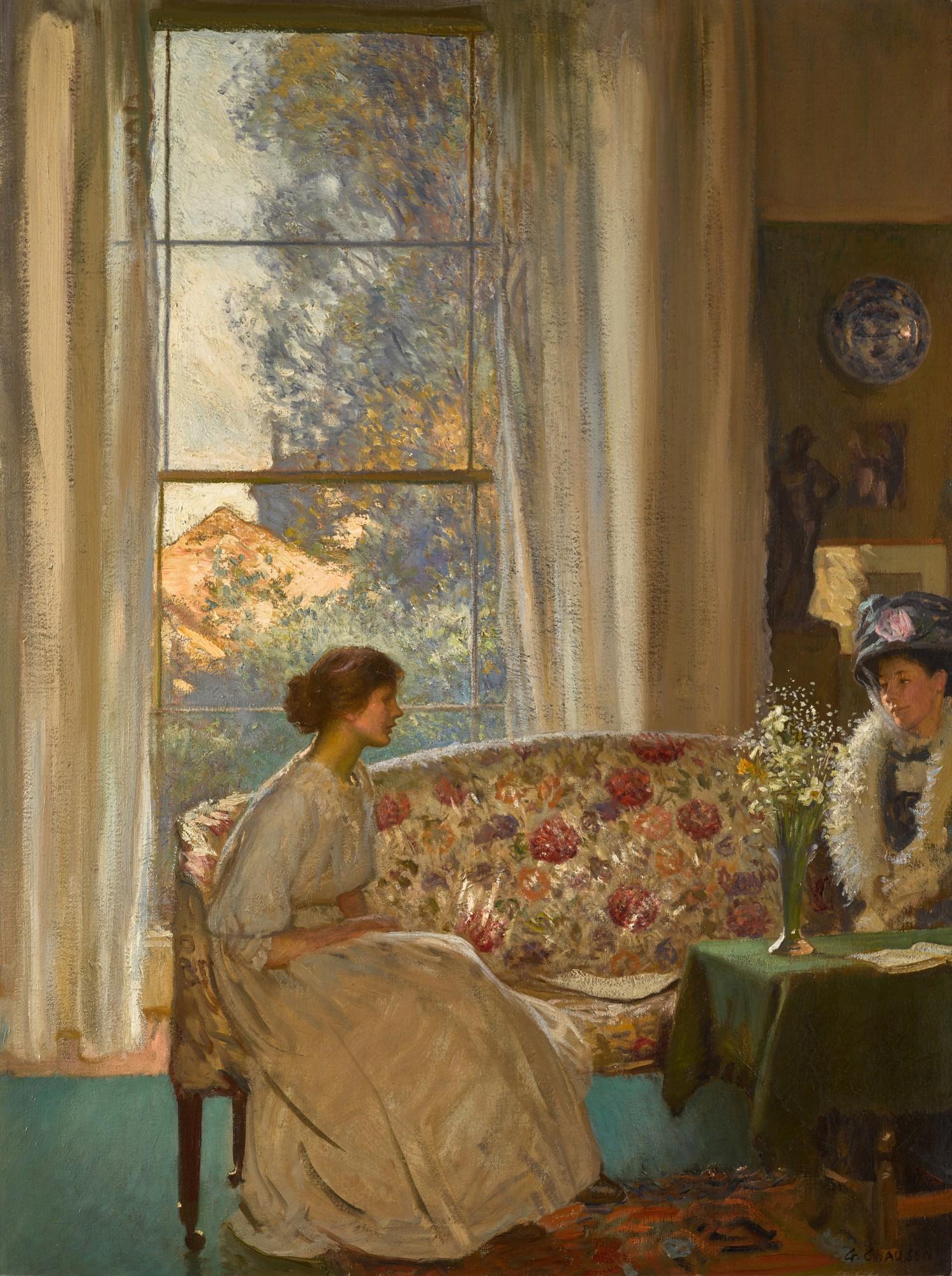 Sir George Clausen, R.A., R.W.S., R.I. - The Visit