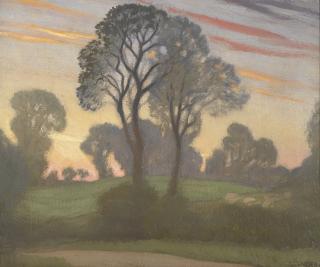 Sir George Clausen, R.A., R.W.S., R.I. - Twilight