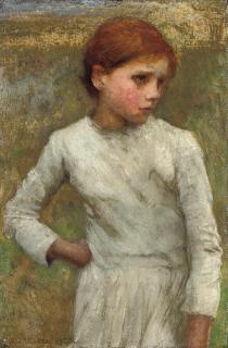 Sir George Clausen, R.A., R.W.S., R.I. - Young Girl