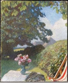 Sir George Clausen, R.A., R.W.S. - A Corner of the Garden