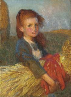 Sir George Clausen, R.A., R.W.S. - A Gleaner