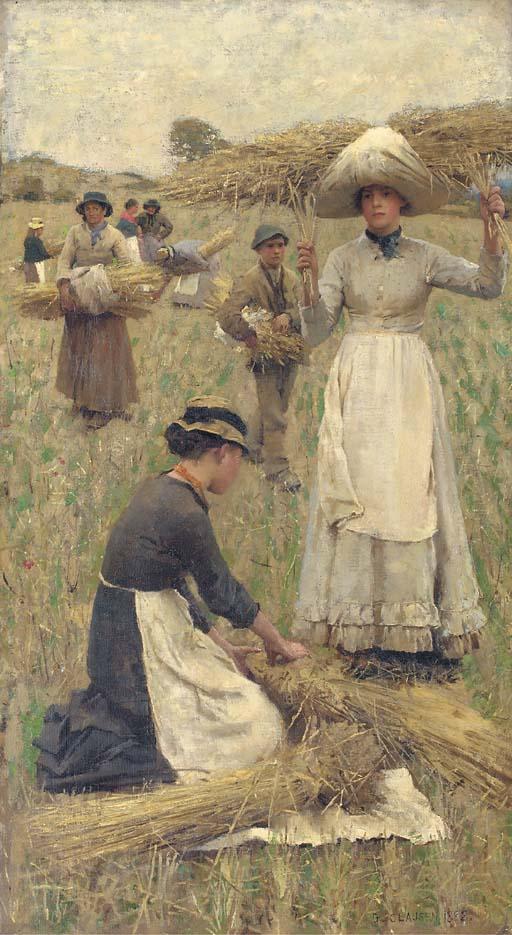 Sir George Clausen, R.A., R.W.S. - Gleaners