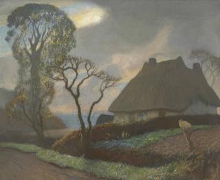 Sir George Clausen, R.A., R.W.S. - Old Essex in November