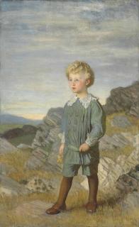 Sir George Clausen, R.A., R.W.S. - Portrait of Mervyn Roberts