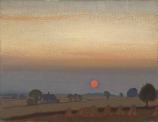Sir George Clausen, R.A., R.W.S. - Sunset
